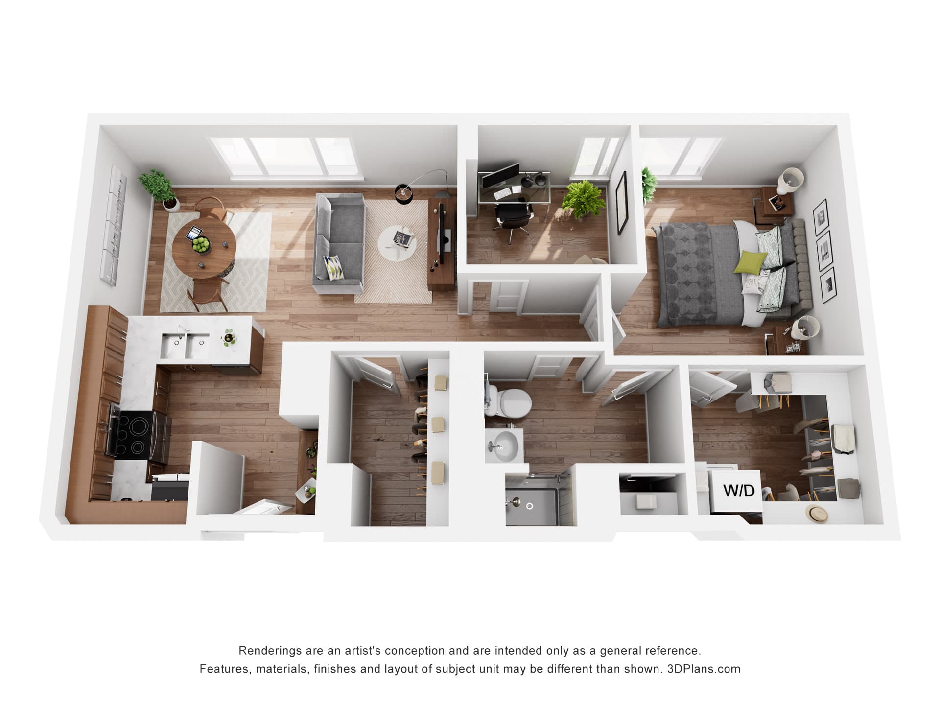 CLK Monroe- 3D Floor Plan