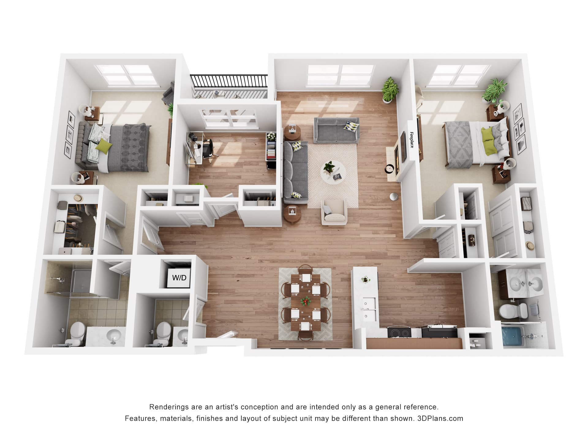 CLK Webster - 3D Floor Plan